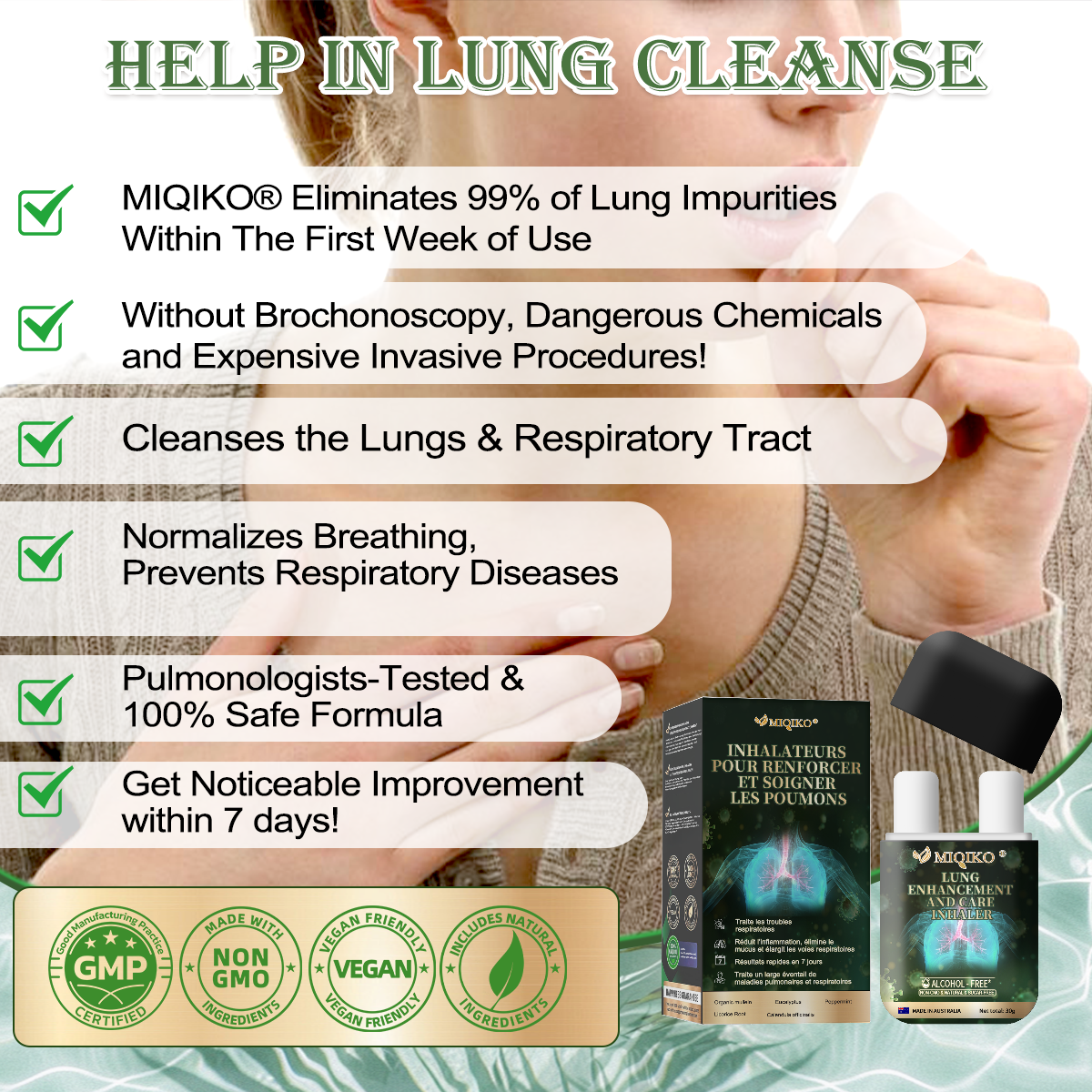 ❤️‍🔥👨‍⚕️MIQIKO® The Lung Enhancement and Care Inhaler(🌈Recommended by lung specialists🌈)