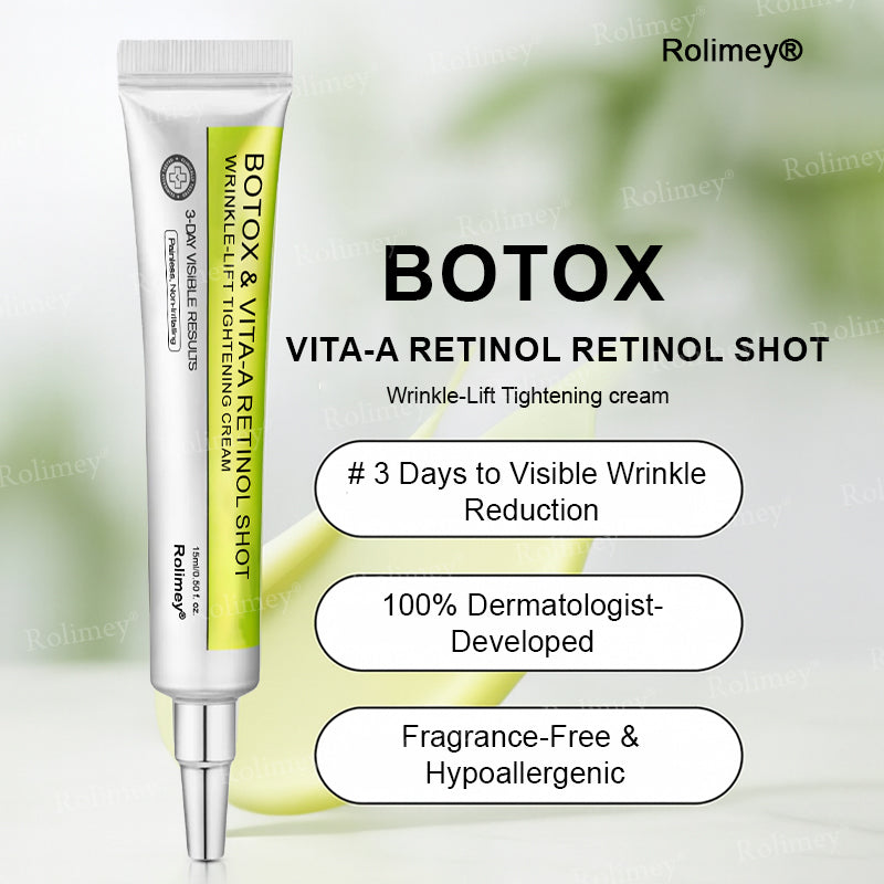 🔥Made and shipped from Australia 💫Rolimey® Botox & Vita-A Retinol Shot Wrinkle-Lift Tightening cream - Last Day Promotion 70% OFF