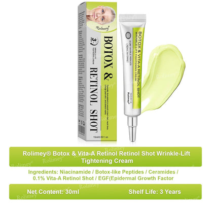 🔥Made and shipped from Australia 💫Rolimey® Botox & Vita-A Retinol Shot Wrinkle-Lift Tightening cream - Last Day Promotion 70% OFF