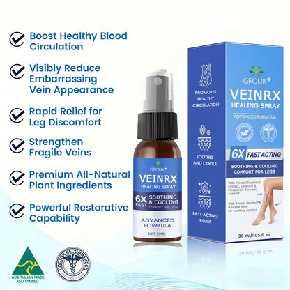 🇦🇺🥇✅🌿GFOUK® VEINRX Healing Spray (Designed for Varicose veins, Spider veins, Deep vein Thrombosis, Chronic venous insufficiency, Venous ulcers, Thrombophlebitis and other venous issues)