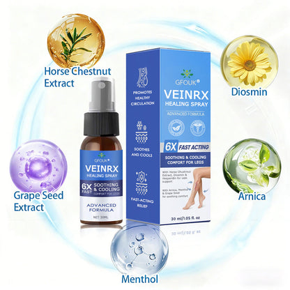 🇦🇺🥇✅🌿GFOUK® VEINRX Healing Spray (Designed for Varicose veins, Spider veins, Deep vein Thrombosis, Chronic venous insufficiency, Venous ulcers, Thrombophlebitis and other venous issues)