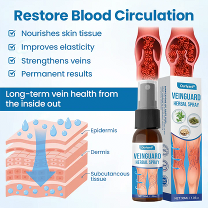 🔥Ourlyard® VeinGuard Herbal Spray – ✅ Clinically proven to eliminate varicose veins in just 7 days!