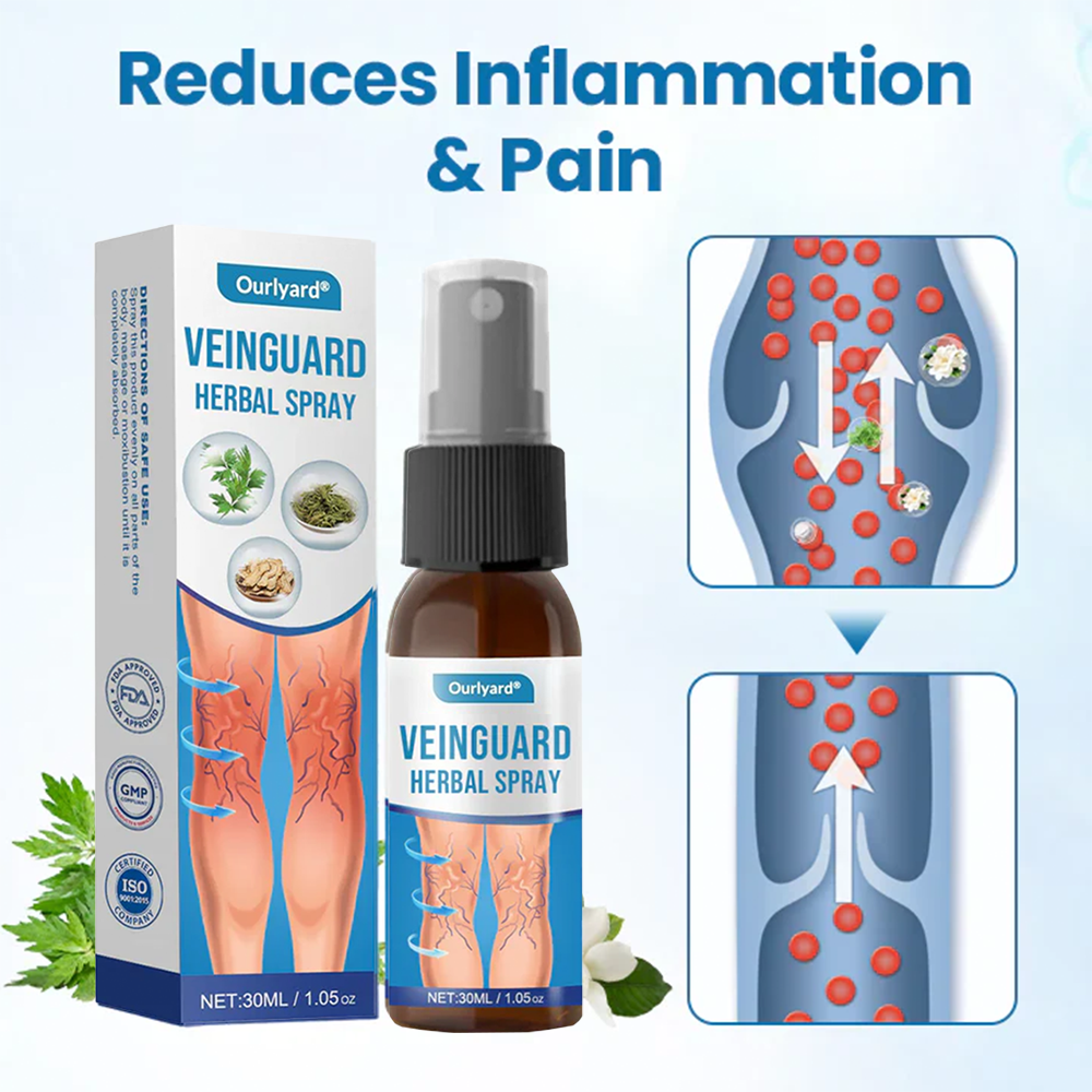 🔥Ourlyard® VeinGuard Herbal Spray – ✅ Clinically proven to eliminate varicose veins in just 7 days!