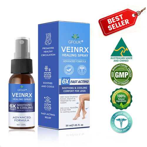 🇦🇺🥇✅🌿GFOUK® VEINRX Healing Spray (Designed for Varicose veins, Spider veins, Deep vein Thrombosis, Chronic venous insufficiency, Venous ulcers, Thrombophlebitis and other venous issues)