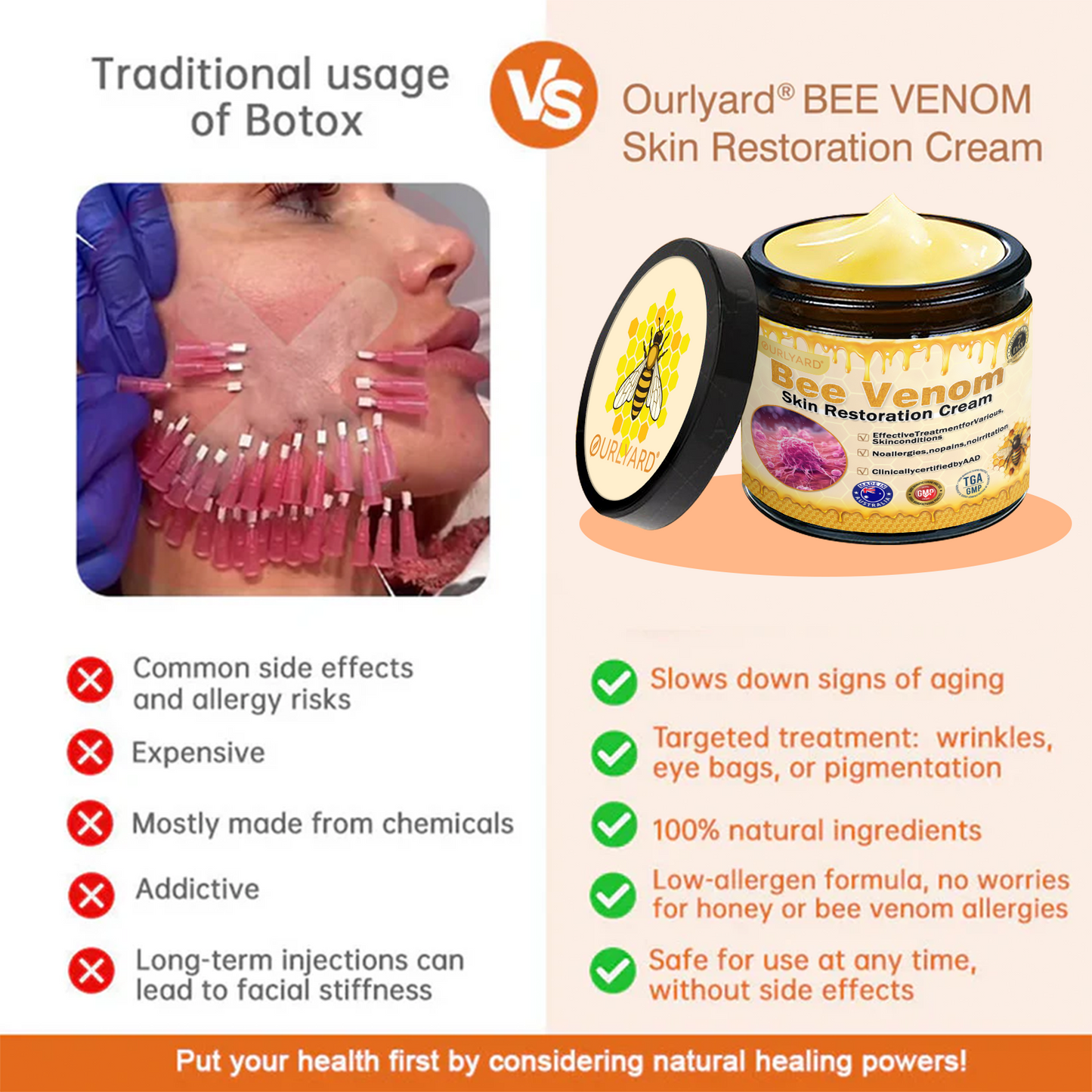 🎁TGA Approved: Ourlyard® Bee Venom Skin Restoration Cream — 🔥Limited Time 80% OFF🔥