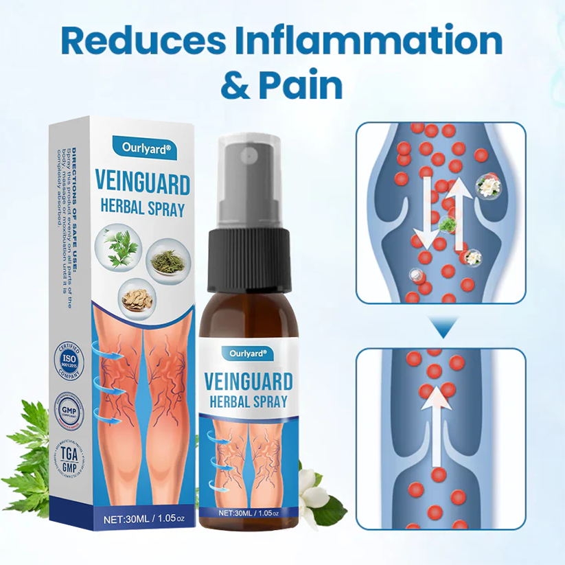 🎁Ourlyard® VeinGuard Herbal Spray – ✅ Clinically proven to eliminate varicose veins in just 7 days!