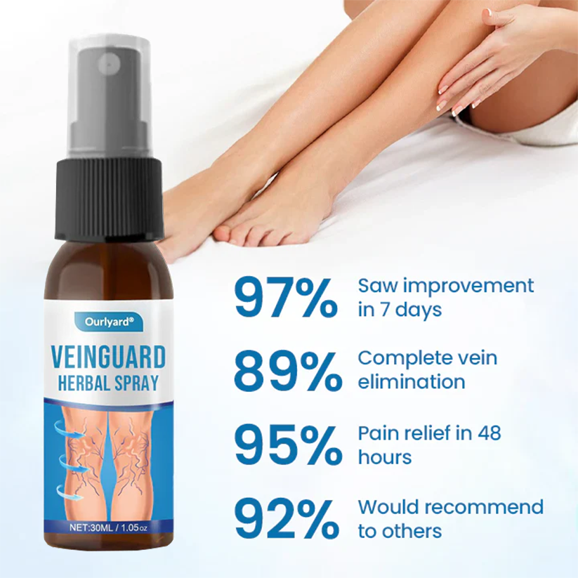 🎁Ourlyard® VeinGuard Herbal Spray – ✅ Clinically proven to eliminate varicose veins in just 7 days!