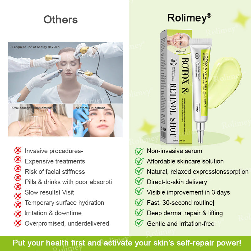 🔥Made and shipped from Australia 💫Rolimey® Botox & Vita-A Retinol Shot Wrinkle-Lift Tightening cream - Last Day Promotion 70% OFF